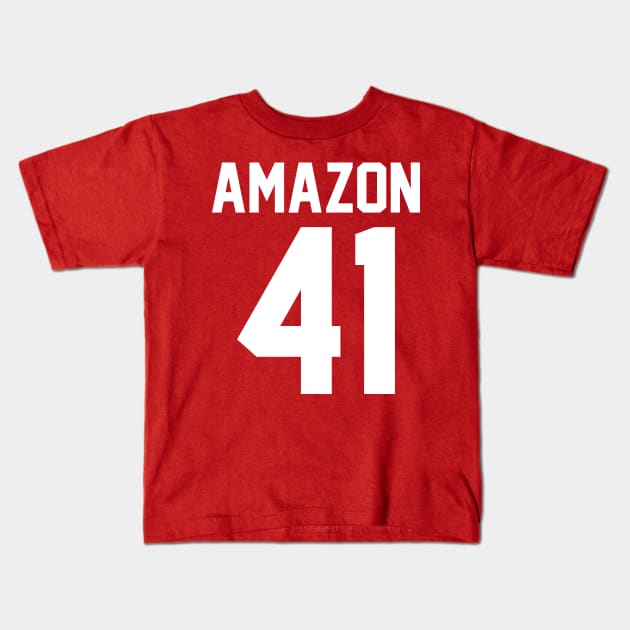 Amazon 41 Kids T-Shirt by ZPat Designs